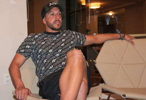 El guardameta costarricense Leonel Moreira durante una entrevista al suplemento deportivo Marcas de La Razón.