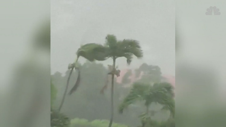Tras algunas horas de angustia, Dorian se alejó de Puerto Rico como huracán de categoría 1 (Foto: captura de pantalla)