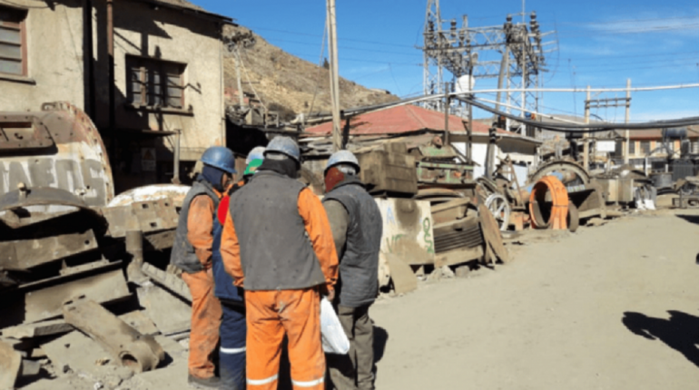 Trabajadores de la Empresa Minera Huanuni. | Foto: ANF