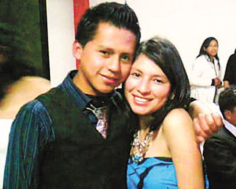 Jesús Cañisaire junto a Carla Bellot. 