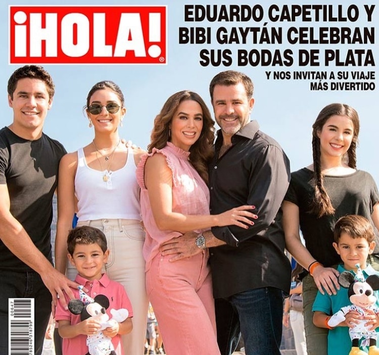 La familia celebró sus bodas de Plata junto con su familia (Foto: Instagram)