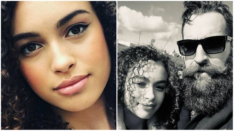 Mya-Lecia junto a su padre, quien aseguró que su hija no quería realmente suicidarse, y que se trató de una mala decisión en un momento de debilidad (Foto: Facebook)