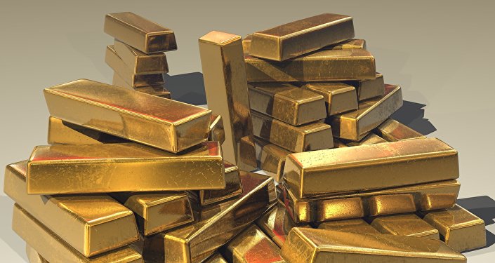 Lingotes de oro, imagen referencial