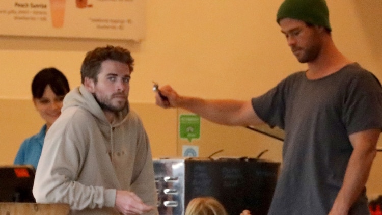Liam y Chris Hemsworth en Australia (Grosby Group)