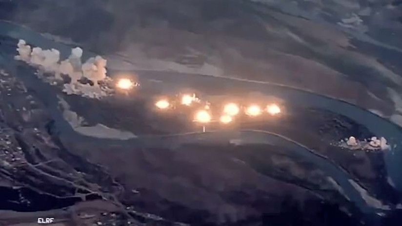VIDEO: Aviones de EE.UU. lanzan 36 toneladas de bombas contra una isla iraquí 