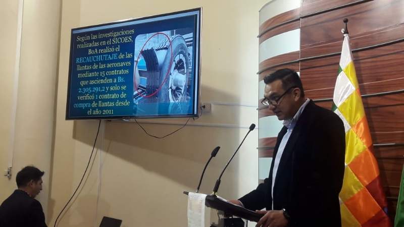 Senador Núñez denuncia que BoA gastó más recursos en catering que en seguridad de pasajeros