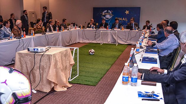 Los presidentes de los semifinalistas de la CONMEBOL Sudamericana se reunieron en Asunción