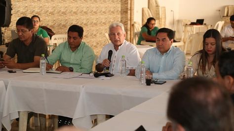 Reunión de autoridades de los diferentes niveles de gobierno en San Ignacio de Velasco. Foto:Gobernación cruceña