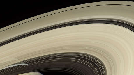 Imagen de los anillos de Saturno tomada por la sonda Cassini.