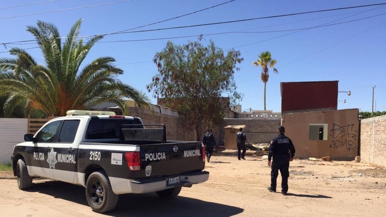 Elementos de la Policía Municipal de San Luis del Río Colorado, en Sonora, se enfrentaron con niños sicarios, quienes murieron en el cruce de fuego (Foto: Facebook Policía Municipal de San Lui RC)