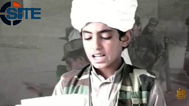 Hamza bin Laden de niño
