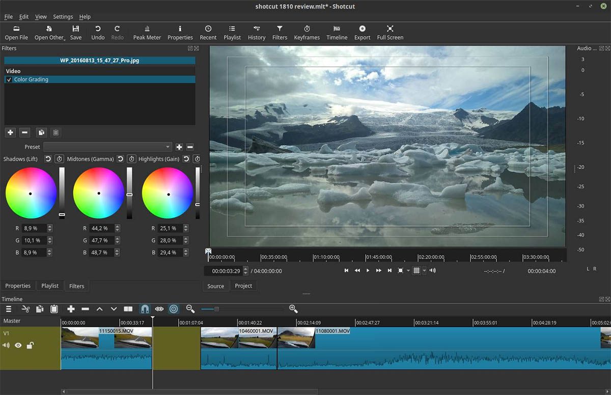 Shotcut editor de video