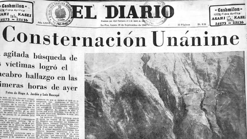 Viloco: Hoy se cumplen 50 años del accidente aéreo que conmovió a Bolivia y al mundo
