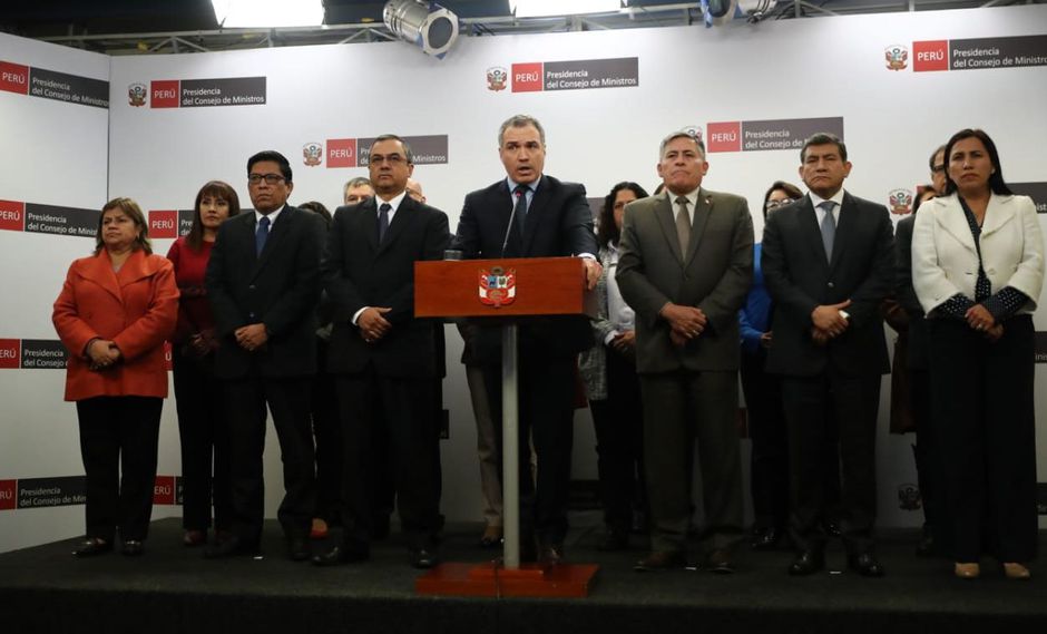 Salvador del Solar estuvo acompañado de los miembros de su Gabinete. (Foto:. Giancarlo Ávila / GEC)