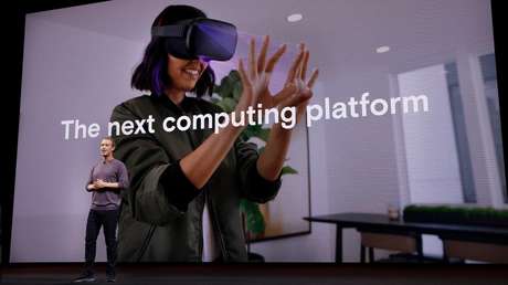 Mark Zuckerberg en el foro Oculus Connect VI en California, EE.UU., el 25 de septiembre de 2019