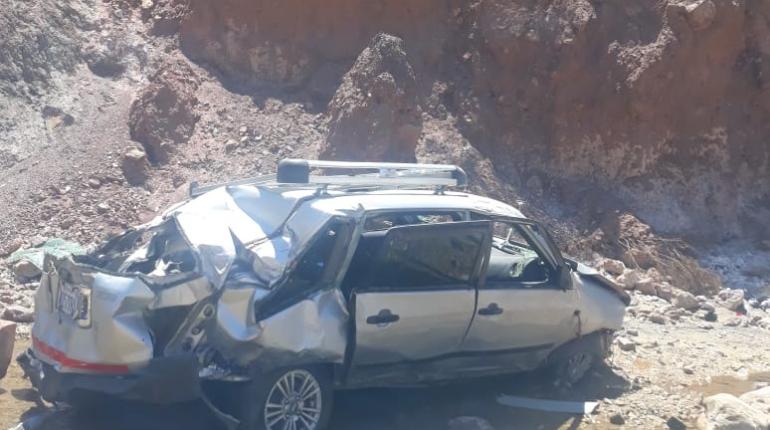 El vehículo que protagonizó el accidente en Puca Vinto. | LOS TIEMPOS