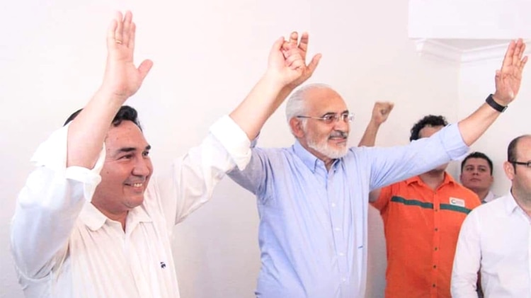 Mesa recibe el respaldo del alcalde de San José de Chiquitos y candidato a gobernador de Santa Cruz, Germain Caballero 