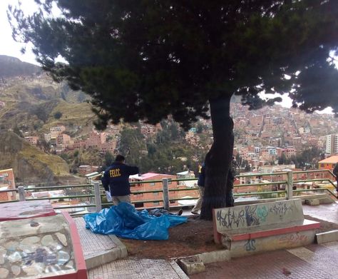 Lugar donde la pareja de adolescentes perdió la vida. 