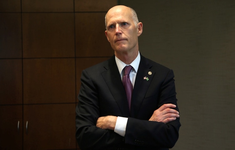 El senador estadounidense Rick Scott en Sao Paulo, el 10 de octubre de 2019 (REUTERS/Rahel Patrasso)