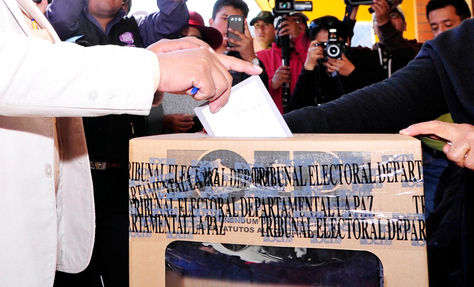 Foto de archivo de un acto electoral en Bolivia
