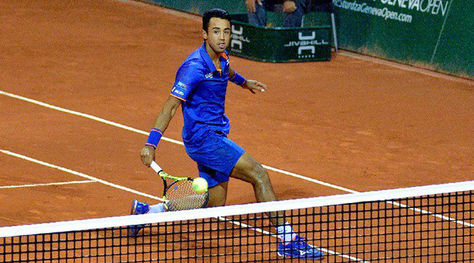 El tenista boliviano Hugo Dellien en una fotografía de archivo.