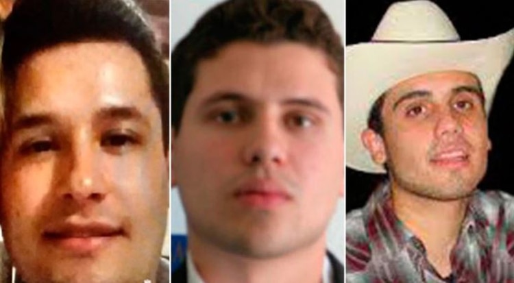 Jesús Alfredo Guzmán, Iván Archivaldo y Ovidio Guzmán: tres de los hijos de “El Chapo” (Foto: Archivo