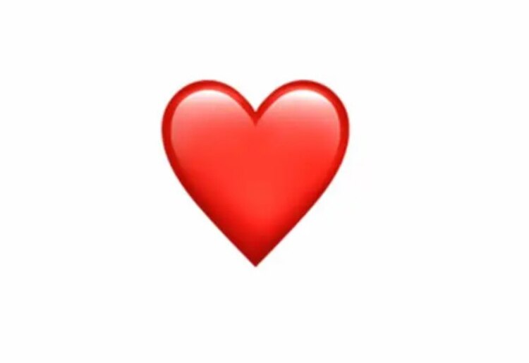 El popular emoji del corazón rojo.
