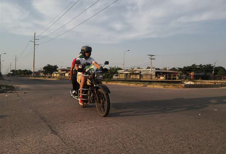 Las motos son una opción muy usada durante el paro