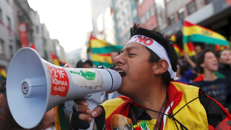 Manifestaciones opositoras en Bolivia (Reuters)