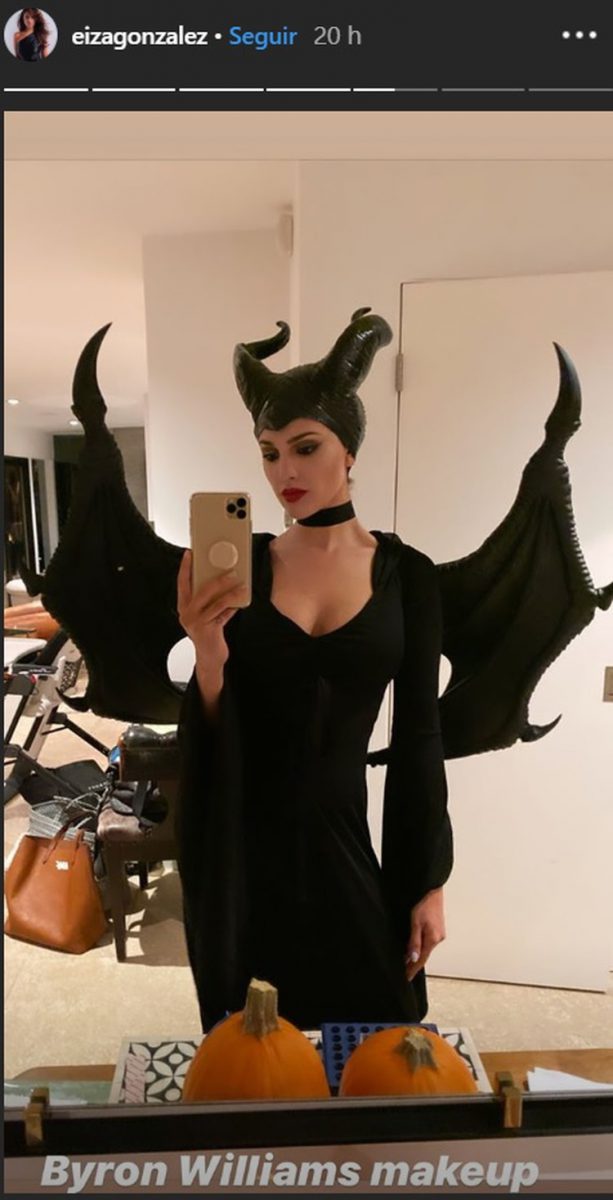 Un aspecto más general del disfraz de Eiza (IG: eizagonzalez)