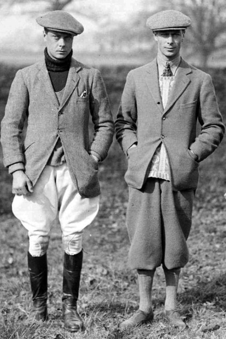 Los hermanos David y Alberto de Inglaterra antes de ser Eduardo VIII y Jorge VI.