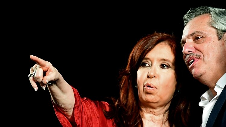 Cristina Kirchner y Alberto Fernández (AFP)