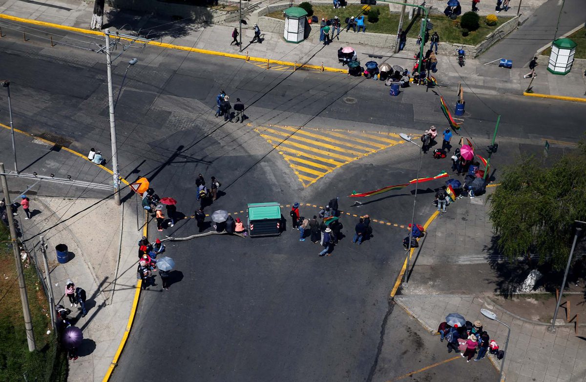 Seguidores de Evo Morales también se movilizaron en La Paz en apoyo del presidente boliviano (REUTERS/David Mercado)