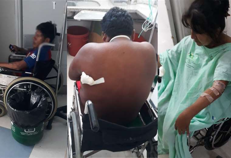 Los heridos reciben atención en el centro de salud 25 de diciembre (Fotos: Sedes)
