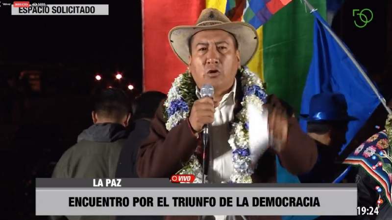 Diputado electo del MAS: "Los golpistas fueron golpeados hoy"