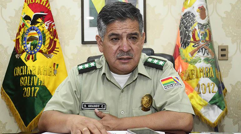 El comandante departamental de la Policía, Raúl Grandy. | Foto archivo | José Rocha