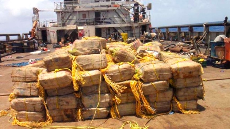 Cayeron siete venezolanos y tres colombianos con más de 5.600 kilos de cocaína