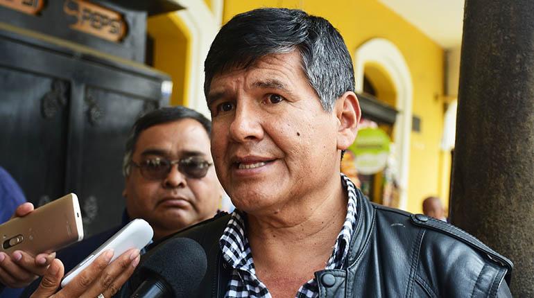 El dirigente José Orellana. | LOS TIEMPOS