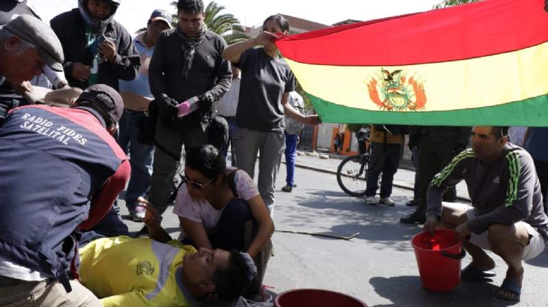 Una víctima de enfrentamientos en Cochabamba, en terapia intensiva