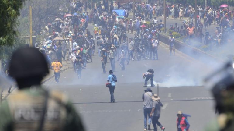 Gasificación a los manifestantes. | Carlos López