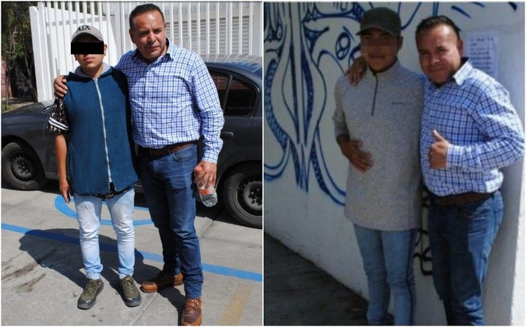 Uno de los supuestos agresores se tomó una foto con el alcalde de Valle de Chalco (Foto: Twitter)