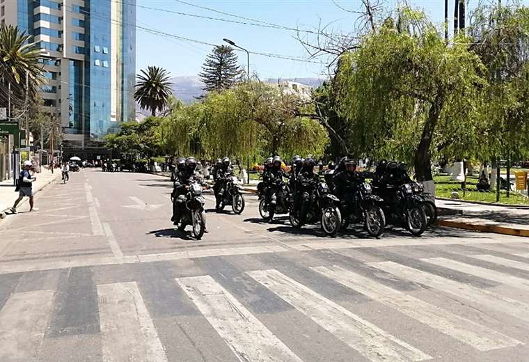 La Policía esta desplegada en la zona norte para evitar enfrentamientos (Humbero Ayllón)
