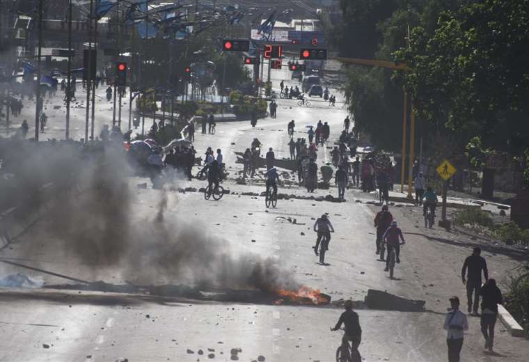 Este miércoles Cochabamba vive otra jornada tensa. Foto Opinión 