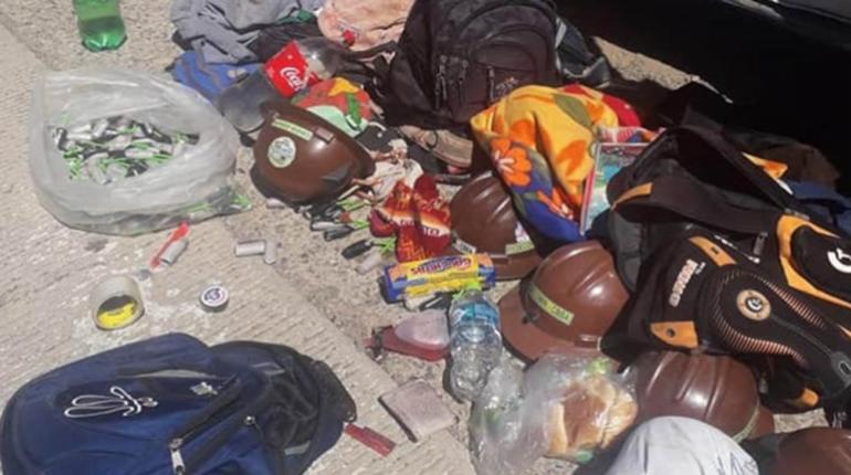 La Policía detuvo hoy a 15 mineros. | Cortesía