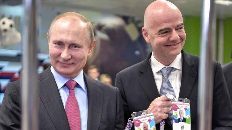 El Mundial de Rusia se realizó con Gianni Infantino como presidente de la FIFA (AFP)