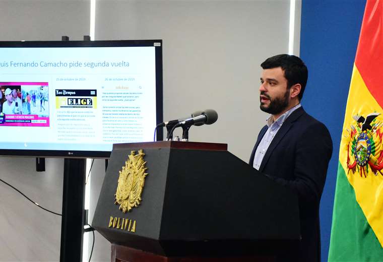 Manuel Canelas brindó una conferencia de prensa este jueves en la mañana (ABI)