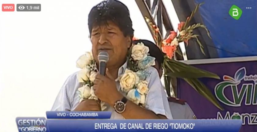 Evo promete defender resultados de las elecciones