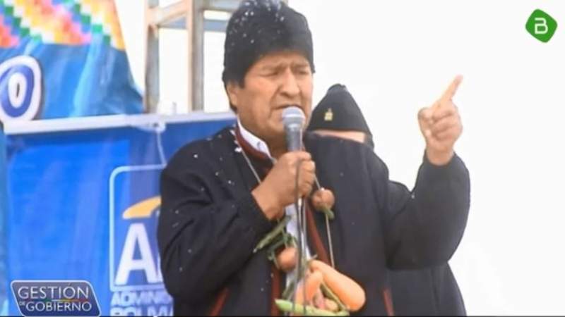 Evo: “El paro no sólo es una agresión política, sino económica al desarrollo del pueblo”