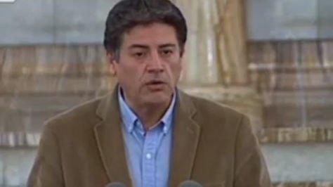 El ministro de la Presidencia, Jerjes Justiniano. Captura de imagen