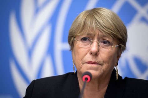 Michelle Bachellet, comisionada de Naciones Unidas para los Derechos Humanos.